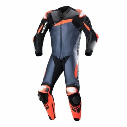 Motorbike Motorcycle Riding Original Leather With Inside & Outside Protectors Racing Suit With race Hump
