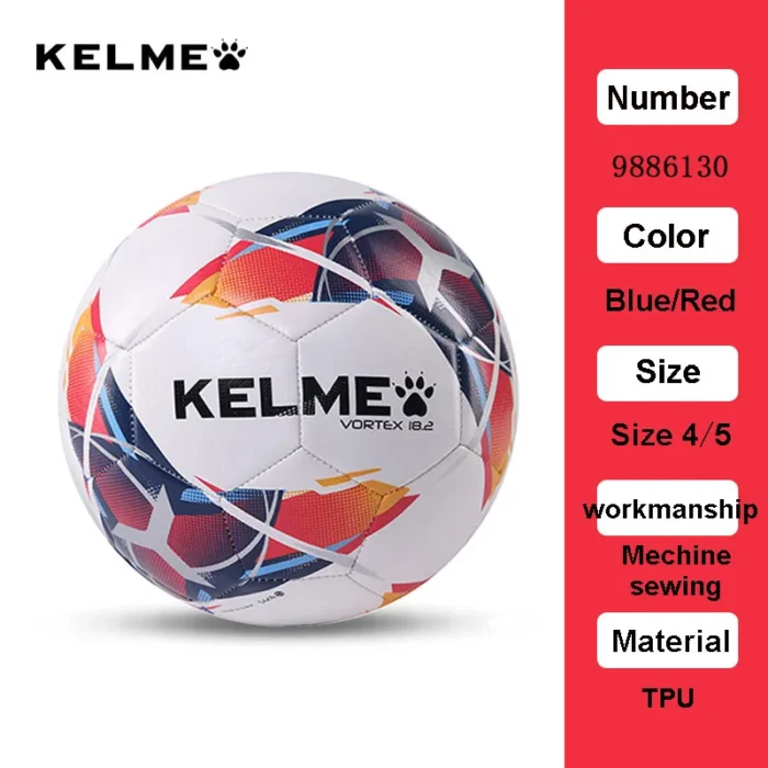 KELME Professional Football Soccer Ball TPU Size 3 Size 4 Size 5 Red Green Goal Team Match Training Balls Machine Sewing 9886130 - Image 6
