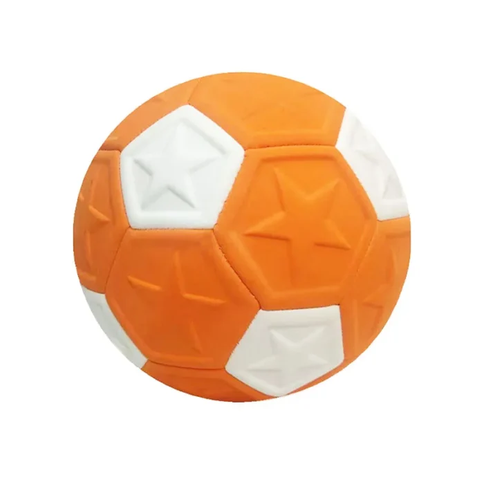Size 5 Curve Soccer Ball Curve Lines Recreational Youth Football Orange Football Trainin Match Football Outdoor Backyard - Image 2