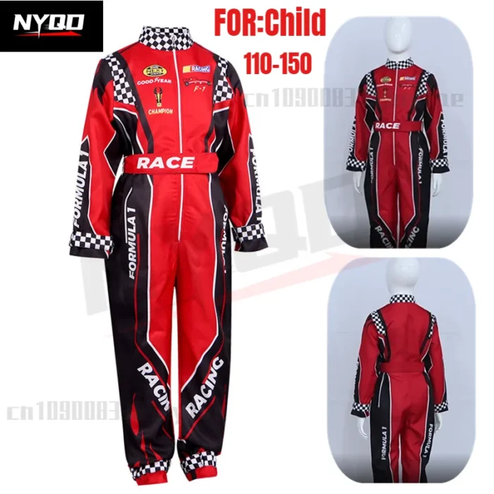 Child Off-road Vehicle Kart ATV Beach Vehicle Breathable Riding Suit Boys and girls One-piece Training Racing Suit Kart Racing - Image 1