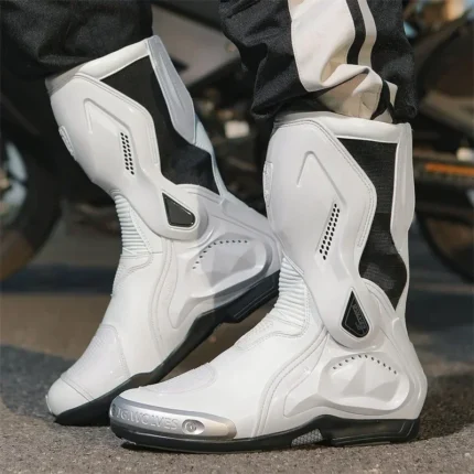 Professional Off-road Motorcycle Anti-slip Mid-calf Long Ankle Off-road Racing Wear-resistant Motorcycle Rider Protective Shoes