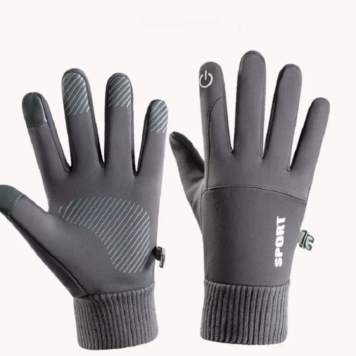 ﻿ Bicycle Gloves Keep Warm Full Finger Men Winter Windproof Fleece Cycling Glove Touch Screen MTB Road Bike Gloves - Image 4