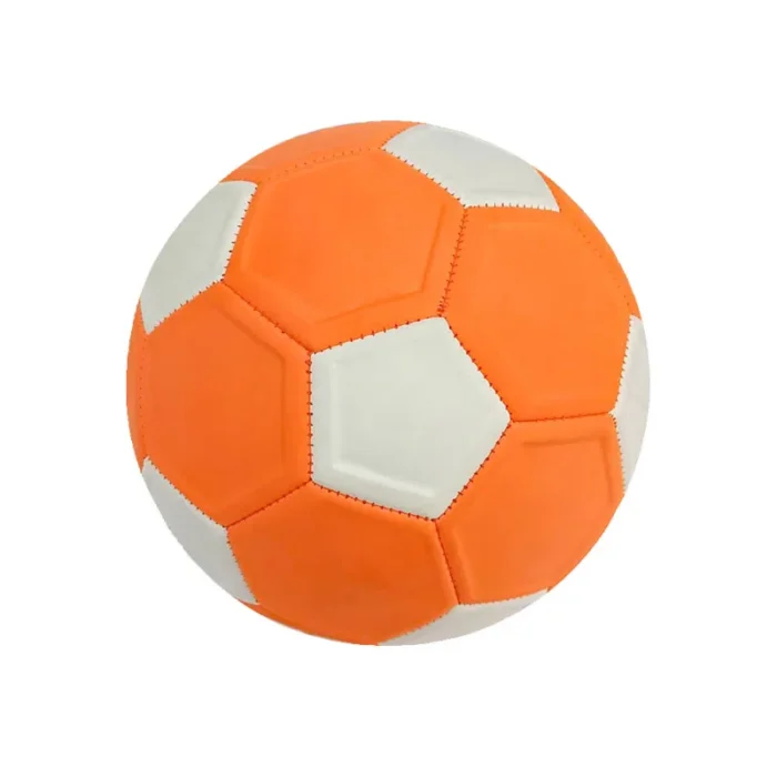 Size 5 Curve Soccer Ball Curve Lines Recreational Youth Football Orange Football Trainin Match Football Outdoor Backyard - Image 1