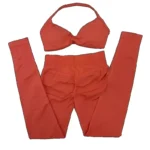 2 Piece Yoga Set Workout Clothes for Women High Quality Leggings&Strappy Bra Seamless Resistance Training Gym Fitness Sportwear - Image 6