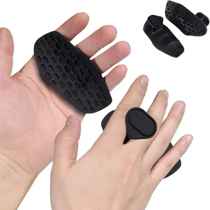 Unisex Silicone Fingerless Fitness and Gymnastics Grip Gloves – Non-Slip Pull and Cross Training Palm Protection Set - Image 3