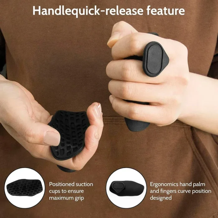 Unisex Silicone Fingerless Fitness and Gymnastics Grip Gloves – Non-Slip Pull and Cross Training Palm Protection Set - Image 1