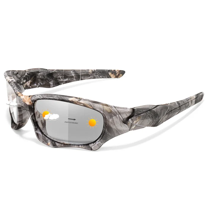 Photochromic Cycling Sunglasses Men Outdoor Sports Tactical Camouflage Goggles Vintage Driving Riding Fishing Windproof - Image 5