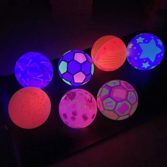 2pcs Glowing Soccer Sports Training Outdoor Fun Plastic Football Small Training Soccer Ball Sports Entertainment Football - Image 1