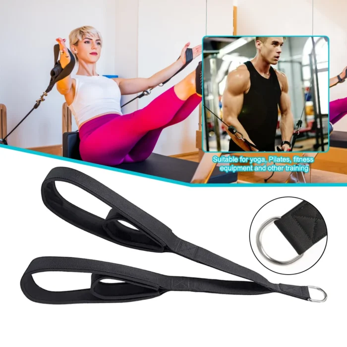 Long Triceps Strap Anti-Slip Muscle Training Carabiner Pulldown Rope Multi-Purpose Tricep Rope Cable for Gym Fitness Accessories - Image 3