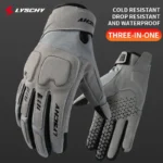 LYSCHY Motorcycle Gloves Winter Warm Full Finger Motorbike Gloves Abrasion Resistant Luvas Touch Screen Motocross Bike Guantes - Image 3