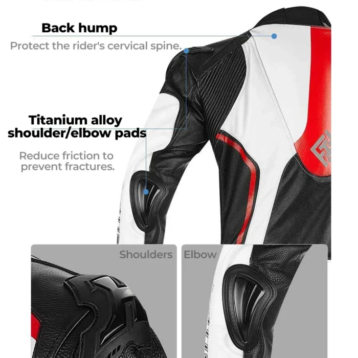 Motorcycle Racing Suit Off-road Men's One-piece Protective Clothing Motorcyclist Leather Jacket Kart Rider CE Protecter Gear - Image 5