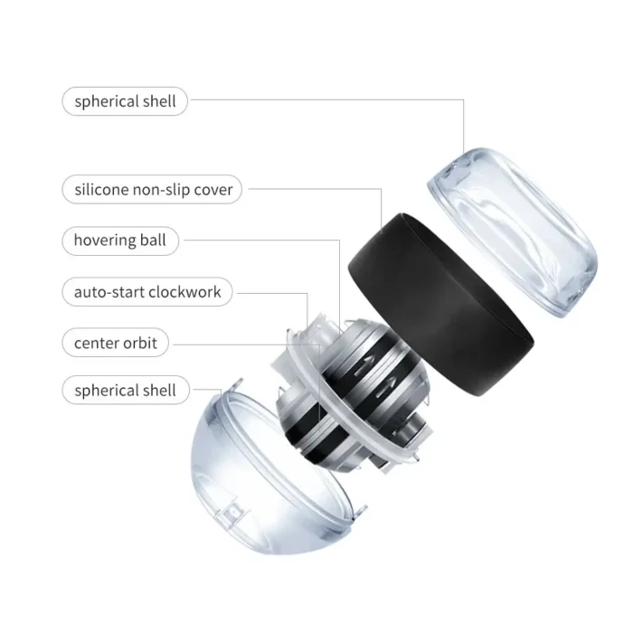 LED Wrist Power Trainer Ball Self-starting Gyro Wrist Hand Ball Arm Hand Muscle Force Fitness Exercise Equipment Strengthener - Image 5