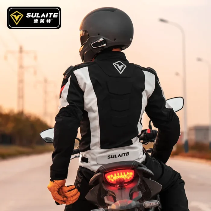 Sulaite Off-Road Motorcycle Racing Suit Autumn Winter Rally Knight Jacket Warm Riding Suit Oxford Fabric Waterproof Sweat Absorb - Image 2