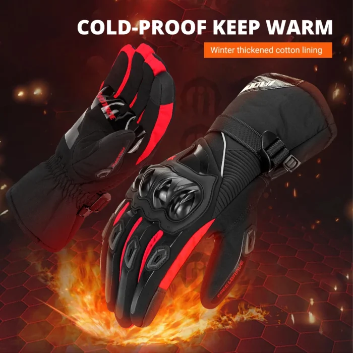Motorcycle Gloves Waterproof Windproof Full Finger Moto Motorbike Riding Gloves Touch Screen Moto Motocross Gloves Winter - Image 3