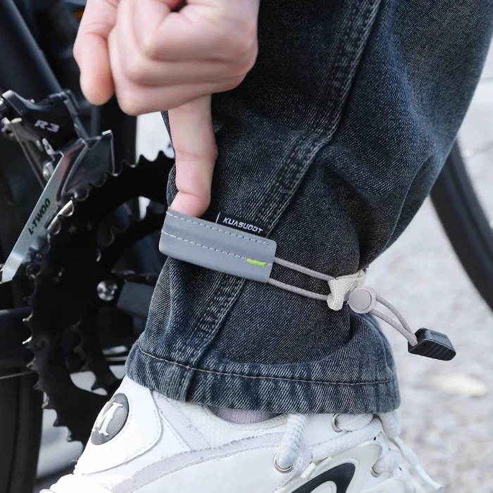 Reflective Bike Pants Strap High Visibility Cycling Pants Cuff Band Bicycle Trouser Bands for Night Walking Cycling Running - Image 4