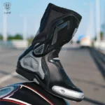 Professional Off-road Motorcycle Anti-slip Mid-calf Long Ankle Off-road Racing Wear-resistant Motorcycle Rider Protective Shoes - Image 5