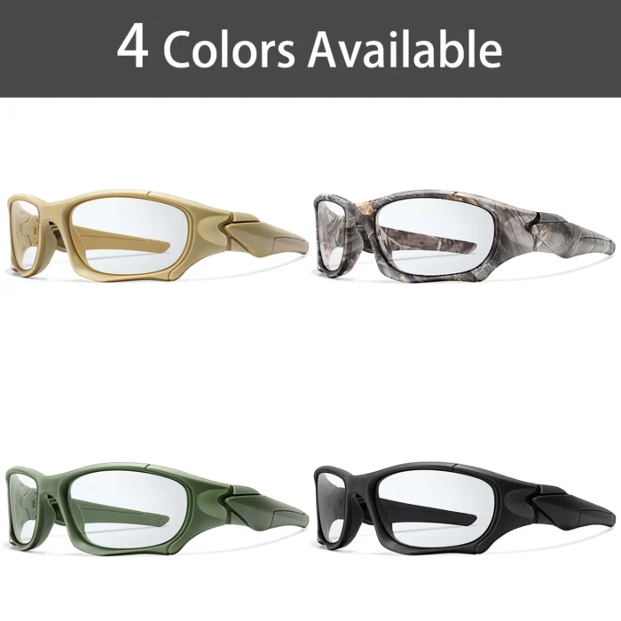 Photochromic Cycling Sunglasses Men Outdoor Sports Tactical Camouflage Goggles Vintage Driving Riding Fishing Windproof - Image 4
