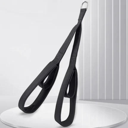 Long Triceps Strap Anti-Slip Muscle Training Carabiner Pulldown Rope Multi-Purpose Tricep Rope Cable for Gym Fitness Accessories