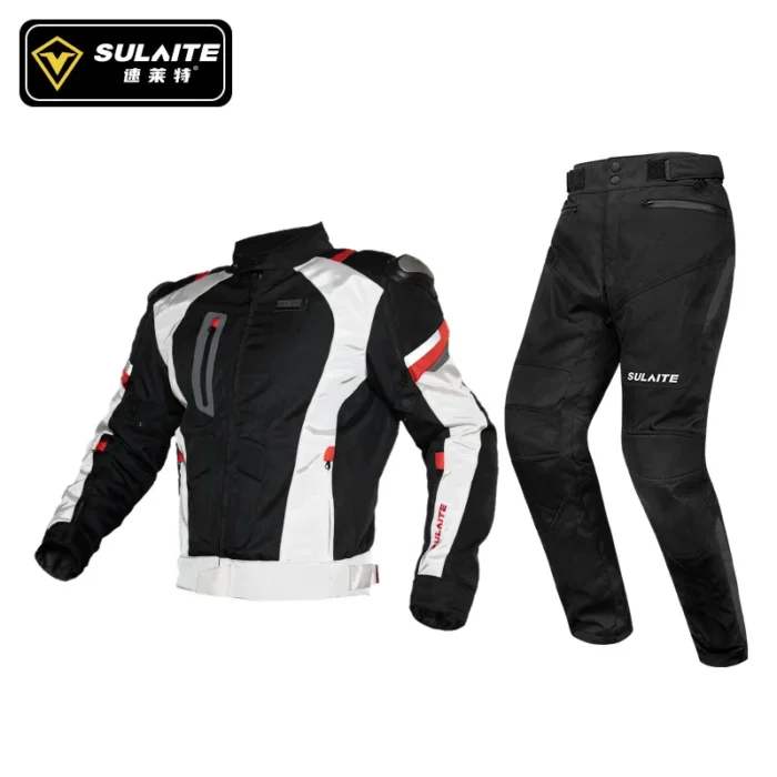 Sulaite Off-Road Motorcycle Racing Suit Autumn Winter Rally Knight Jacket Warm Riding Suit Oxford Fabric Waterproof Sweat Absorb - Image 4