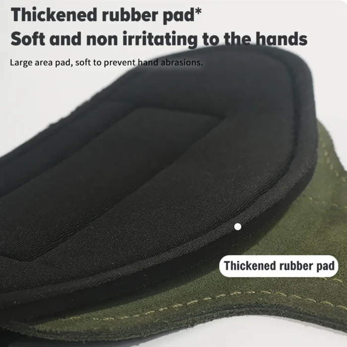Gym Gloves Grips Anti-Skid Wrist Straps Palm Protector for Weight Lifting Support Deadlift Straps Pull-up Cowhide Fitness Gloves - Image 5