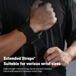 Gym Gloves Grips Anti-Skid Wrist Straps Palm Protector for Weight Lifting Support Deadlift Straps Pull-up Cowhide Fitness Gloves - Image 3