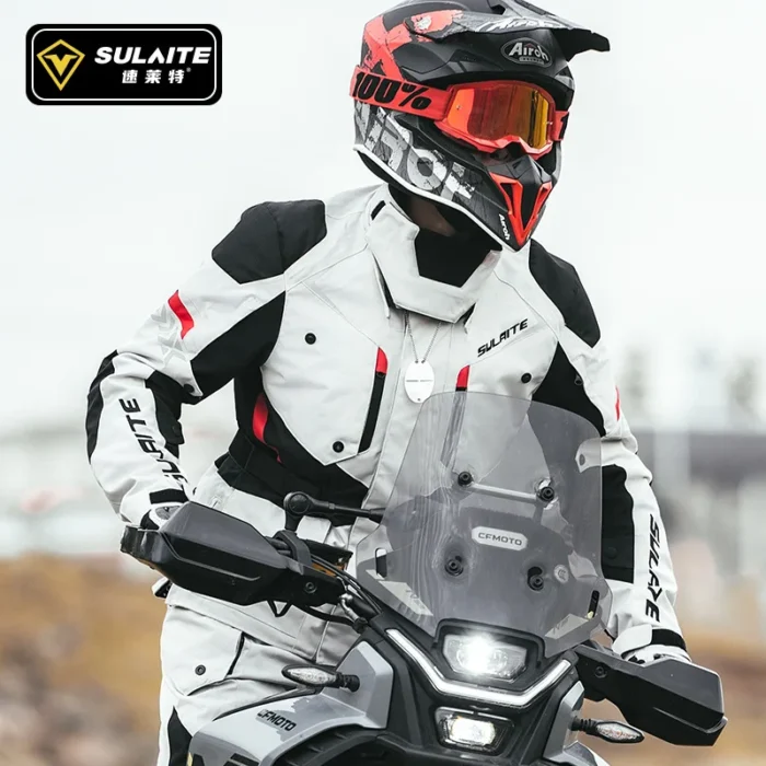 Motorcycle Riding Clothing Winter Men's and Women's Motor Riding Rally Clothing Windproof and Fall-proof Racing Clothing Suit - Image 3
