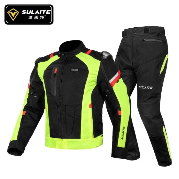 Sulaite Off-Road Motorcycle Racing Suit Autumn Winter Rally Knight Jacket Warm Riding Suit Oxford Fabric Waterproof Sweat Absorb - Image 5