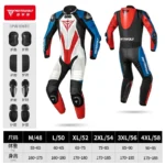Warm Motorcycle leather Waterproof Motor One-piece Leather Jacket Riding Protection Racing Suit Riding Protection Riding Suit - Image 6