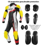 Racing One-piece Suit Off-road Motorcycle Men's Protective Clothing Motorcyclist Leather Jacket Kart Rider Body Protecter Gear - Image 4
