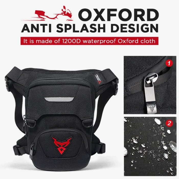 Motorcycle Drop Waist Leg Bag Thigh Belt Hip Bum Waterproof Motorbike Tactical Travel Adjustable Men's Purse Fanny Pack Bags - Image 5