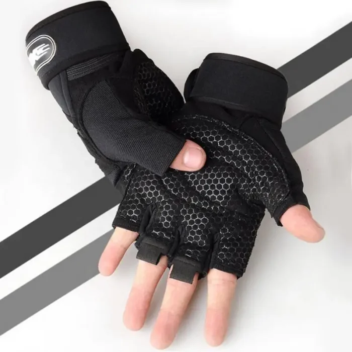 Gym Fitness Heavyweight Training Gloves Men women Body Building Half Finger Non-Slip Gloves Wrist Support Weightlifting Sports - Image 1