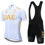 UAE Cycling Jersey Set 2024 Man's Team Short Sleeve Cycling Clothing MTB Bike Uniform Maillot Ropa Ciclismo Summer Bicycle Wear - Image 4
