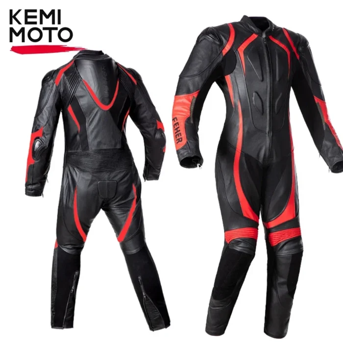 Racing One-piece Suit Off-road Motorcycle Men's Protective Clothing Motorcyclist Leather Jacket Kart Rider Body Protecter Gear - Image 1