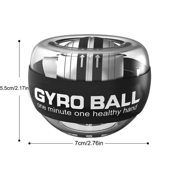 LED Wrist Power Trainer Ball Self-starting Gyro Wrist Hand Ball Arm Hand Muscle Force Fitness Exercise Equipment Strengthener - Image 2