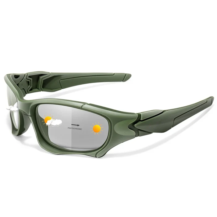 Photochromic Cycling Sunglasses Men Outdoor Sports Tactical Camouflage Goggles Vintage Driving Riding Fishing Windproof - Image 6